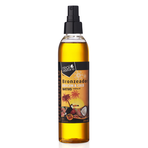 Óleo Bronzeador Urucum e Coco 200 Ml. Real Natura - Real Natura - 5604570001822