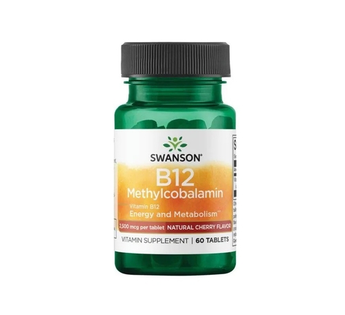 Vitamin B12 Methylcobalamin 2500 Mcg - 60 Comprimidos - Swanson - Swanson - 087614027838