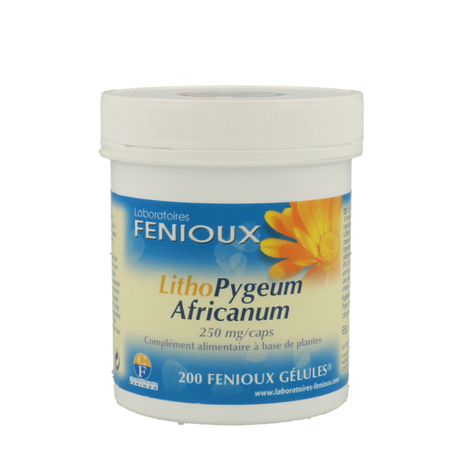 LithoPygeum Africanum 250mg - 200 cápsulas - Hairwonder - 3700790021120
