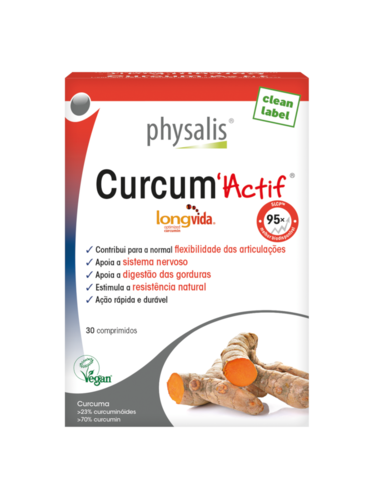 PHYSALIS Curcum Actif – 30 COMPRIMIDOS - Physalis - 5412360011520
