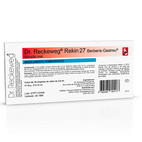 Dr. Reckeweg Rekin 27 - 10 x 2 ml Ampolas - Dr. Reckeweg - 5605481701177