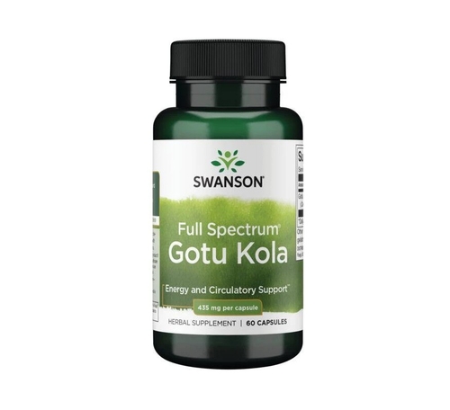 Full Spectrum Gotu Kola 435 Mg - 60 Cápsulas - Swanson - Swanson - 087614113326