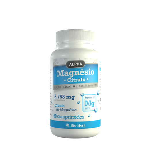 Magnésio Citrato – 60 comprimdos - Alpha - Alpha - 5604514006555