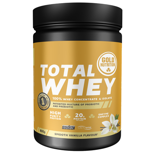 Total Whey GoldNutrition Baunilha Proteína - 800G - GoldNutrition - 5601607078253