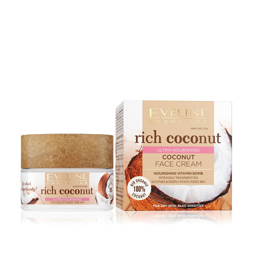 Eveline Cosmetics Creme de Rosto Ultra Nutritivo Rich Coconut - Eveline Cosmetics - 5903416030249