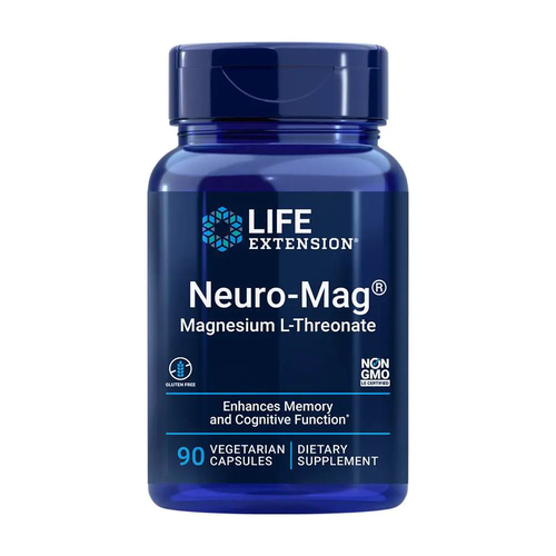 L-Treonato de Magnésio (Neuro-Mag®)( Magtein) 90 Cápsulas - Life Extension - Life Extension - 0737870160397