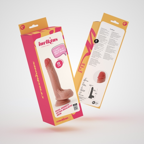 Dildo de Silicone Líquido Inviktus 7 Crushious Pele - Crushious - 7403254159310