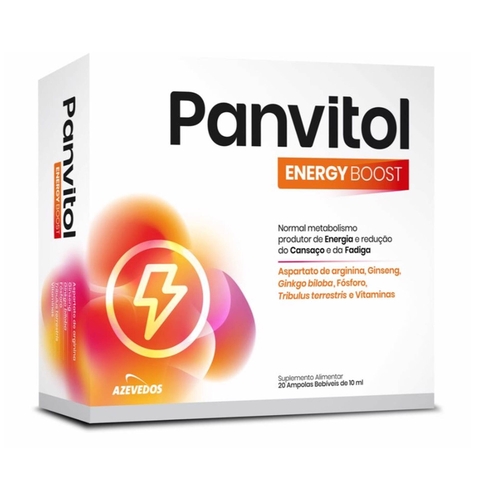Panvitol Energy Boost - 20 ampolas