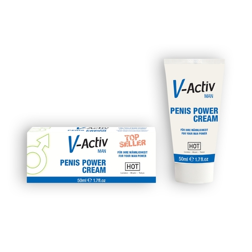 Creme Estimulante Penis Power Cream V-activ 50ml - HOT - 4042342000382