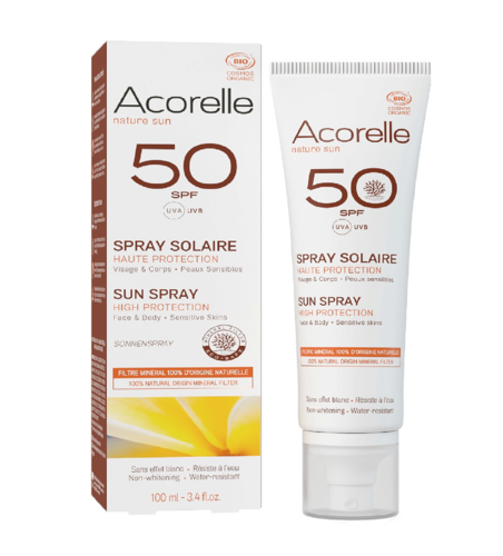 Acorelle Protetor Solar SPRAY SPF50 100ml. BIO - ACORELLE - 3700343046242