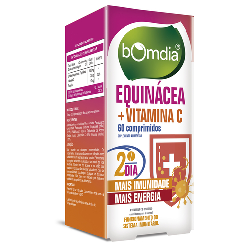 BomDia Equinácea + Vitamina C 60 comprimidos - BomDia Fharmonat - 5601312102663