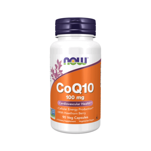 Coenzima Q10 100mg + Bagas de Espinheiro 90 Cápsulas Now Foods - Now Foods - 733739032126