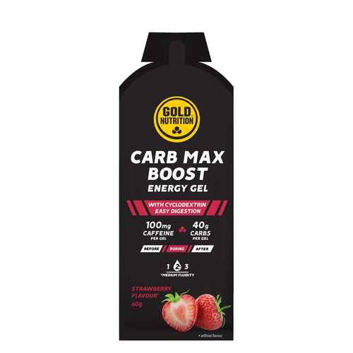 Carb Max Boost Energy Gel 60g Morango - GoldNutrition - GoldNutrition - 5601607077850
