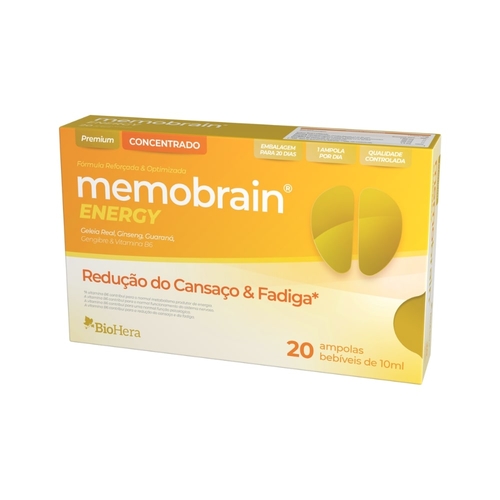 Memobrain Energy 20 Ampolas - Bio-Hera - Bio-Hera - 5604514006746