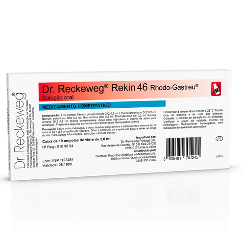 Dr. Reckeweg Rekin 46 - 10 x 2 ml Ampolas - Dr. Reckeweg - 5605481701245