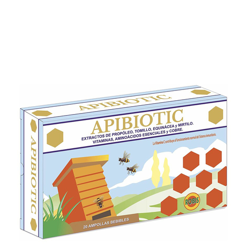 Apibiotic 20 Ampolas Robis - Robis - 8425198010426