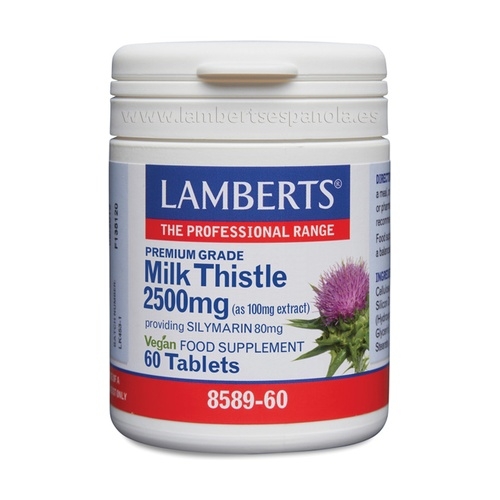 Lamberts Cardo Mariano 2500mg - 60 comprimidos - Lamberts - 5055148410018