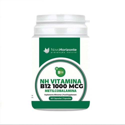 NH Vitamina B12 1000mcg – 60 cápsulas – Novo Horizonte - Novo Horizonte - 5604401668408