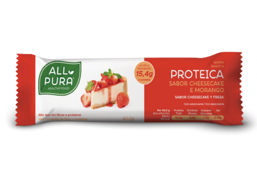 All Pura Barra Proteica Cheescake e Morango 40g - All Pura - 5605481612244