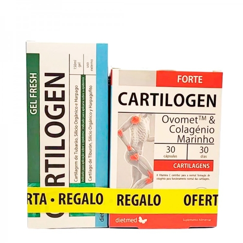 Cartilogen Forte 30 cápsulas + Cartilogen Gel 150ml Oferta - DietMed - 5605481900075
