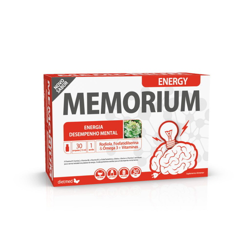Memorium Energy - 30 ampolas - Dietmed - DietMed - 5605481101106