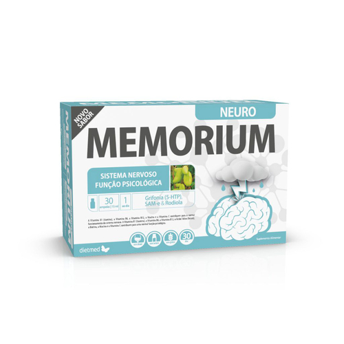 Memorium Neuro - 30 ampolas - Dietmed - DietMed - 5605481101427