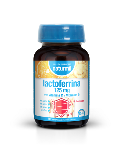Lactoferrina 125mg - 30 comprimidos - Naturmil - Naturmil - 5605481408762