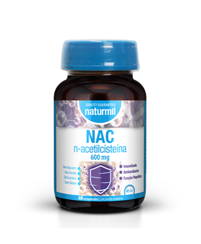 Naturmil - N-Acetilcisteína 600 mg - 60 comprimidos - Naturmil - 5605481408830