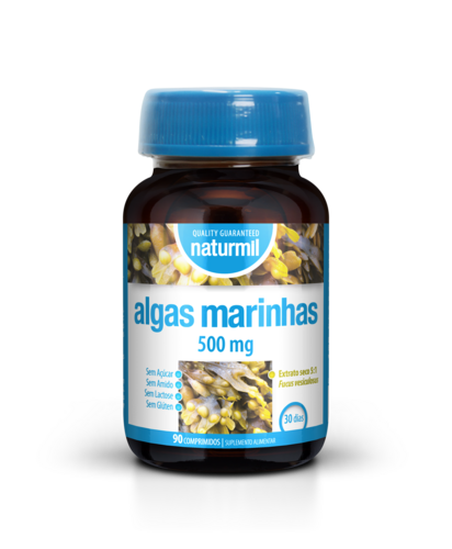 Naturmil - Algas Marinhas 500mg - 90 Comprimidos - Naturmil - 5605481408021