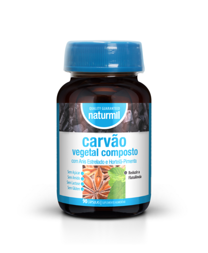 Naturmil - Carvão Vegetal Composto 90 cápsulas - Naturmil - 5605481407321