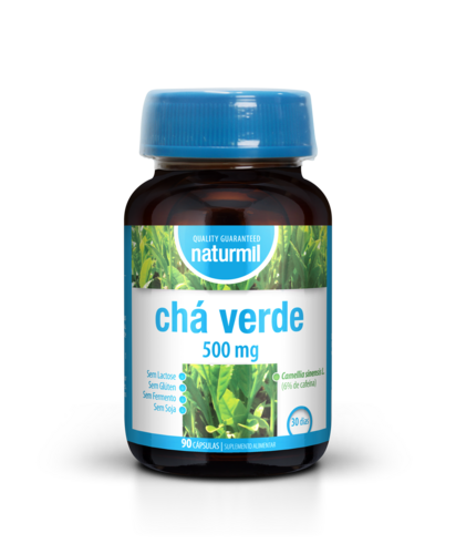 Naturmil - Chá Verde 500 mg 90 cápsulas - Naturmil - 5605481407314