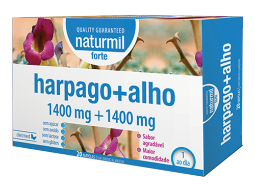 Naturmil - Harpago 1400mg  Alho 280mg Forte - Naturmil - 5605481201172