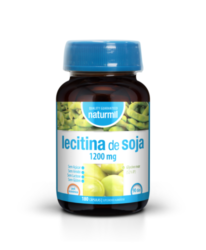 Naturmil - Lecitina de Soja 1200mg - 180 cáps - Naturmil - 5605481407741