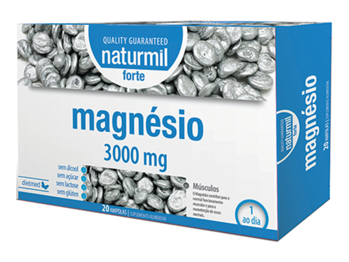 Naturmil - Magnésio Forte 3000mg - 20 ampolas - Naturmil - 5605481201141