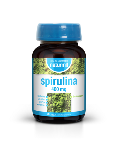 Naturmil - Spirulina 400mg 90 cápsulas - Naturmil - 5605481407390