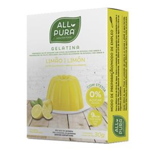 Gelatina Limão Stevia - All Pura - 5605481612220