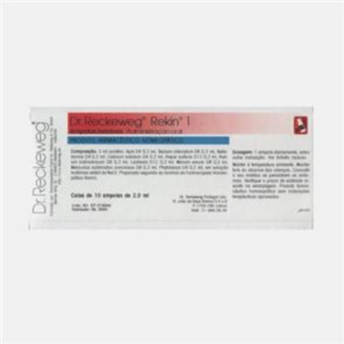 Dr. Reckeweg - Rekin 1 10 ampolas - Dr. Reckeweg - 5605481701016