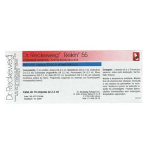 Dr. Reckeweg R - 55 Rekin - 10 ampolas - Dr. Reckeweg - 5600000010051