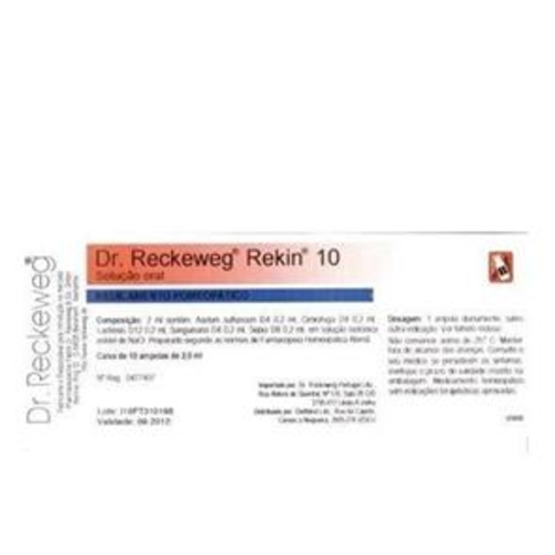 Dr. Reckeweg Rekin 10 - 10 Ampolas Bebíveis - Dr. Reckeweg - 5605481701061