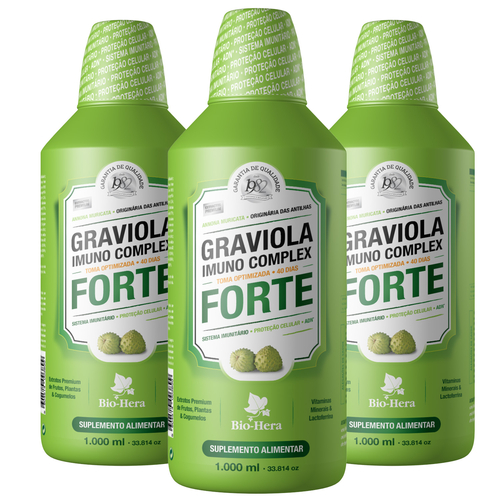 Pack 3 Graviola Imuno Complex Forte - Bio-Hera