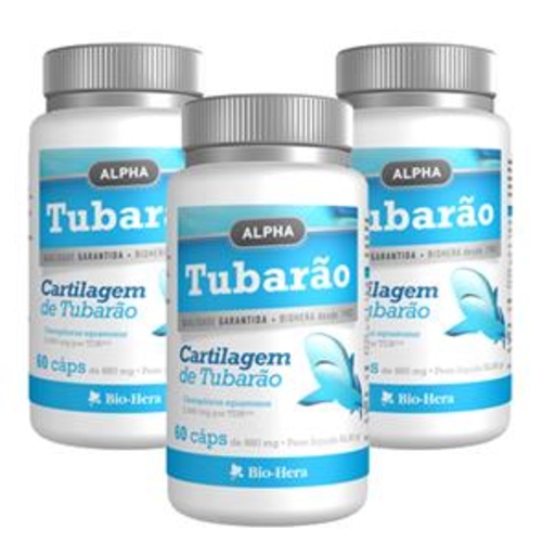 Pack 3 Cartilagem de Tubarão - Alpha - Alpha - 1178x3