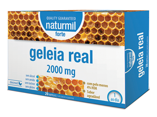 Naturmil - Geleia Real 20 ampolas de 15 ml
