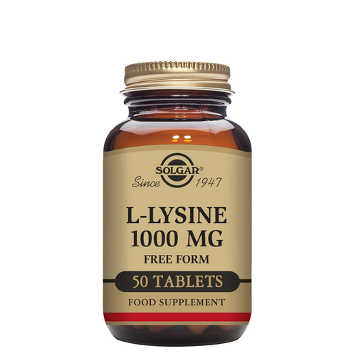 L-Lysine 1000mg 50 comprimidos - Solgar - Solgar - 033984017009