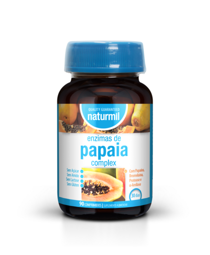 Naturmil - Enzimas de Papaia Complex 90 comprimidos - Naturmil - 5605481408427