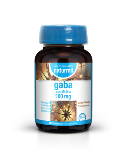 Naturmil - Gaba 500 mg 60 comprimidos - Naturmil - 5605481408458