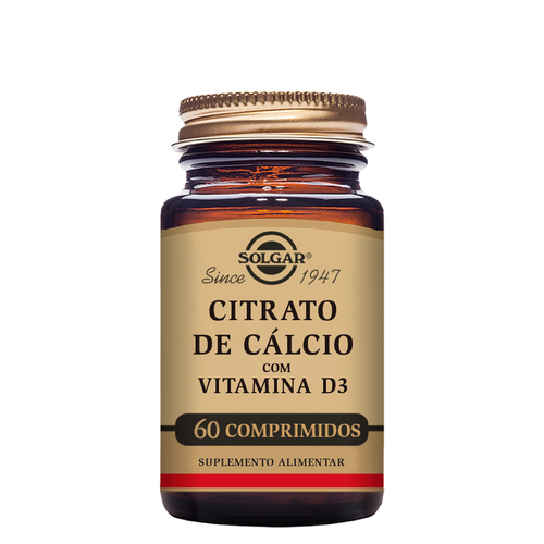 Citrato de Cálcio com Vitamina D3 - Solgar - Solgar - 0033984004306