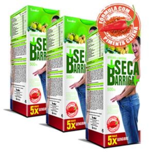 Pack 3 Seca Barriga Gengibre e Garcínia - Xarope 500ml - Seca Barriga - 2472x3