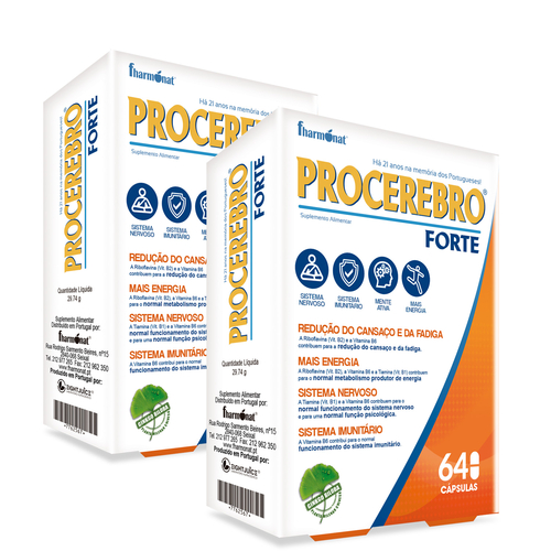 Pack 2 Procerebro Forte 64 Cápsulas - Fharmonat - Procerebro - 2517x2