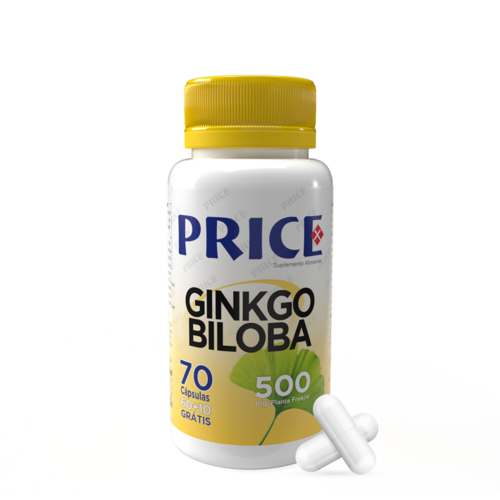 Ginkgo Biloba 500mg Cápsulas - 70 cápsulas - Price