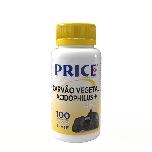 Carvão Vegetal Acidophillus 450mg - 100 Compr. - Price - Price - 5600315075097